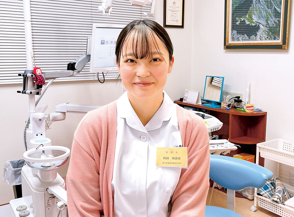 高松南高等学校出身 衛生士科3年
