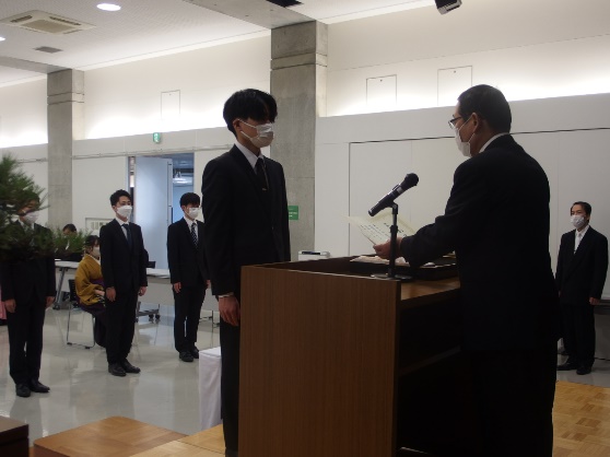 令和3年度 卒業証書伝達式