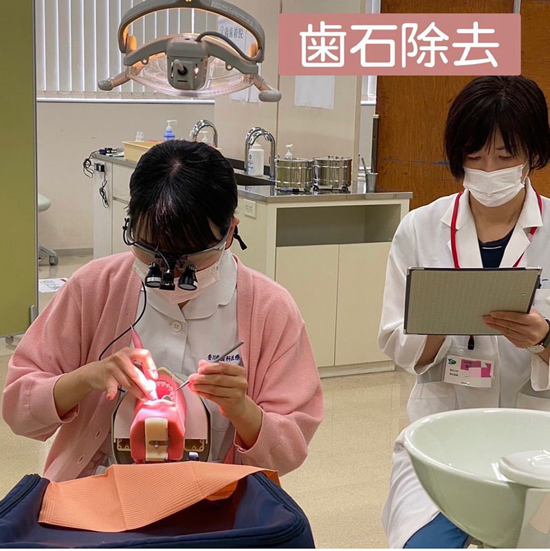 衛生士科3年生 OSCE(オスキー)歯石除去