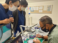 山田和伸先生ポーセレンセミナー（技工士科2年生）