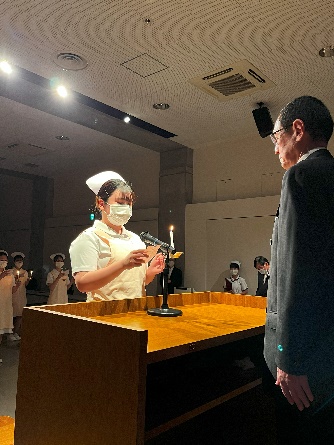戴帽式(衛生士科2年生)