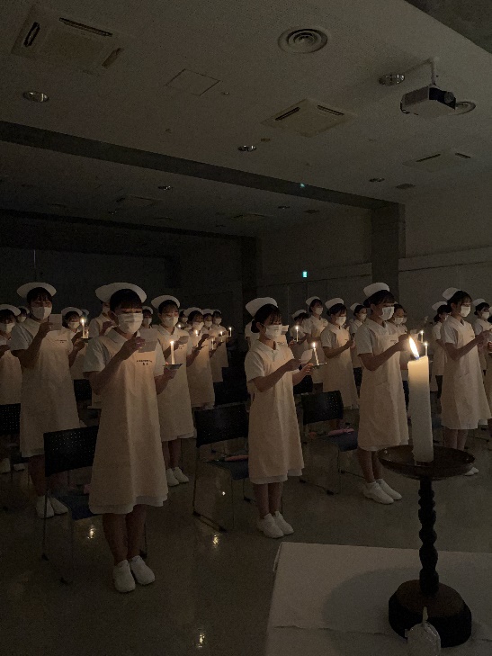 戴帽式(衛生士科2年生)