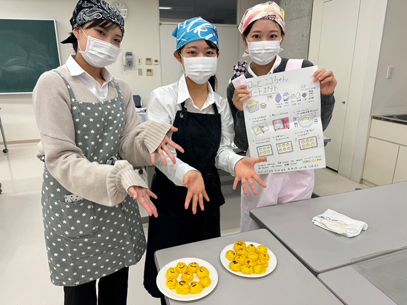 調理実習(衛生士科1年生)