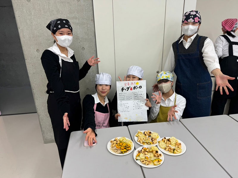 調理実習(衛生士科1年生)