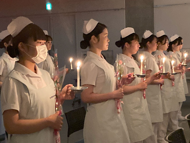 戴帽式(衛生士科2年生)