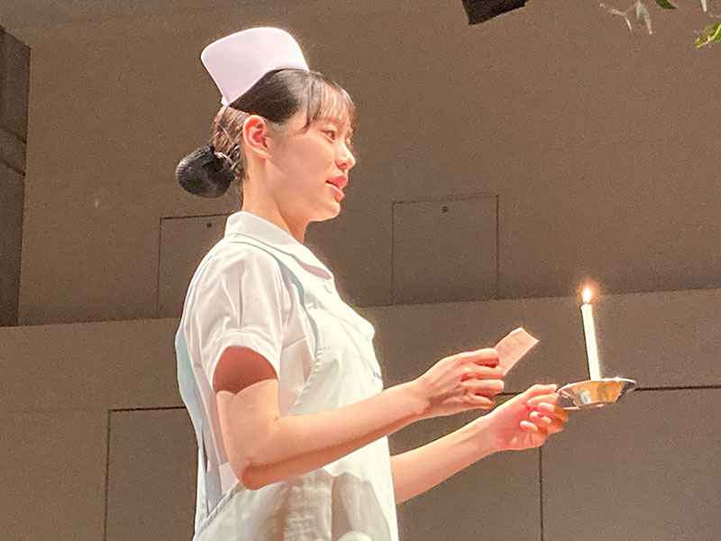 戴帽式(衛生士科2年生)