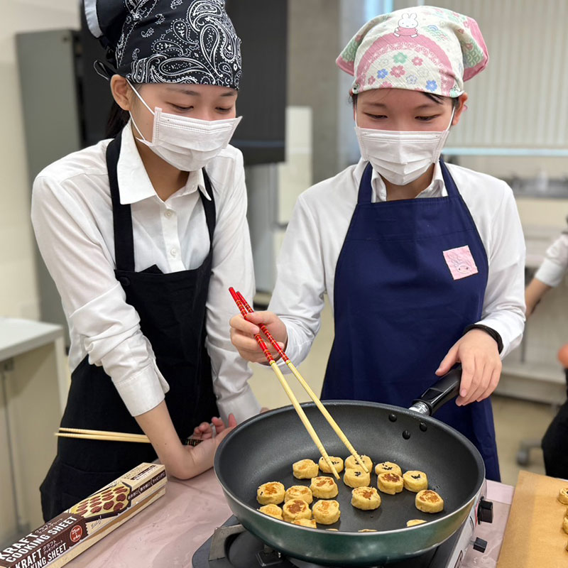 幼児のおやつ作り実習（衛生士科）