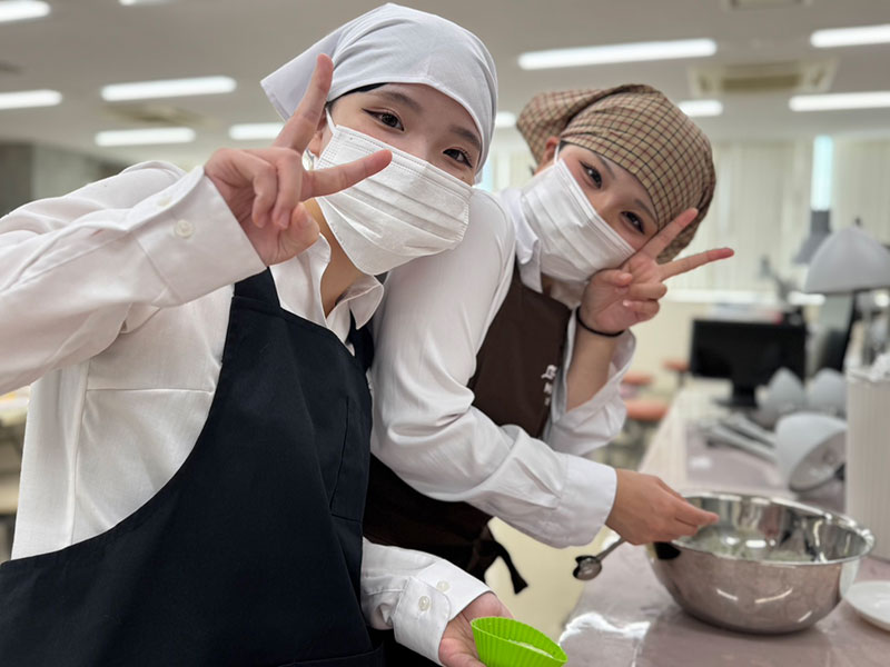幼児のおやつ作り実習（衛生士科）